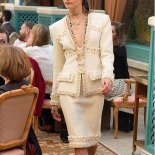 高级白色小香风外套女明星同款ins潮独特漂亮2025新款女装潮新款