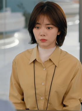 尚品你比星光美丽谭松韵纪星同款衣服淡黄色衬衫女双排扣黑色西装