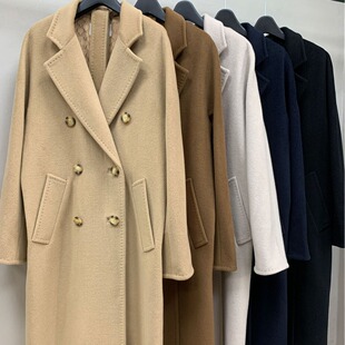 明星同款大衣26年秋冬长款英伦风双排扣101801通勤羊绒羊毛呢外套