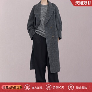 乔妍 大衣老钱风驼色高级复古及简风双面羊绒外套 心事赵丽颖同款