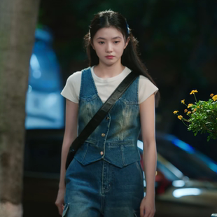 尚品陷入我们的热恋刘浩存徐栀同款衣服牛仔马甲外套上衣牛仔裤子