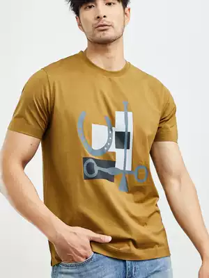 2021 summer new French Classic H horseshoe printed men's round neck long velvet cotton short sleeve t-shirt