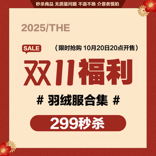 双11福利秒杀 羽绒服299专区