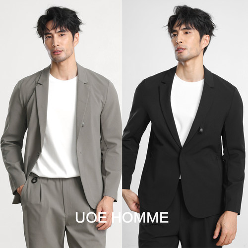 UOE都市通勤高级感平驳领西服