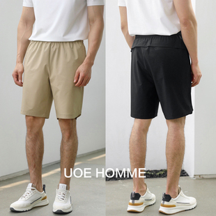 松紧腰休闲短裤 面料吸湿排汗抗皱易打理百搭男士 防晒速干薄款 夏季
