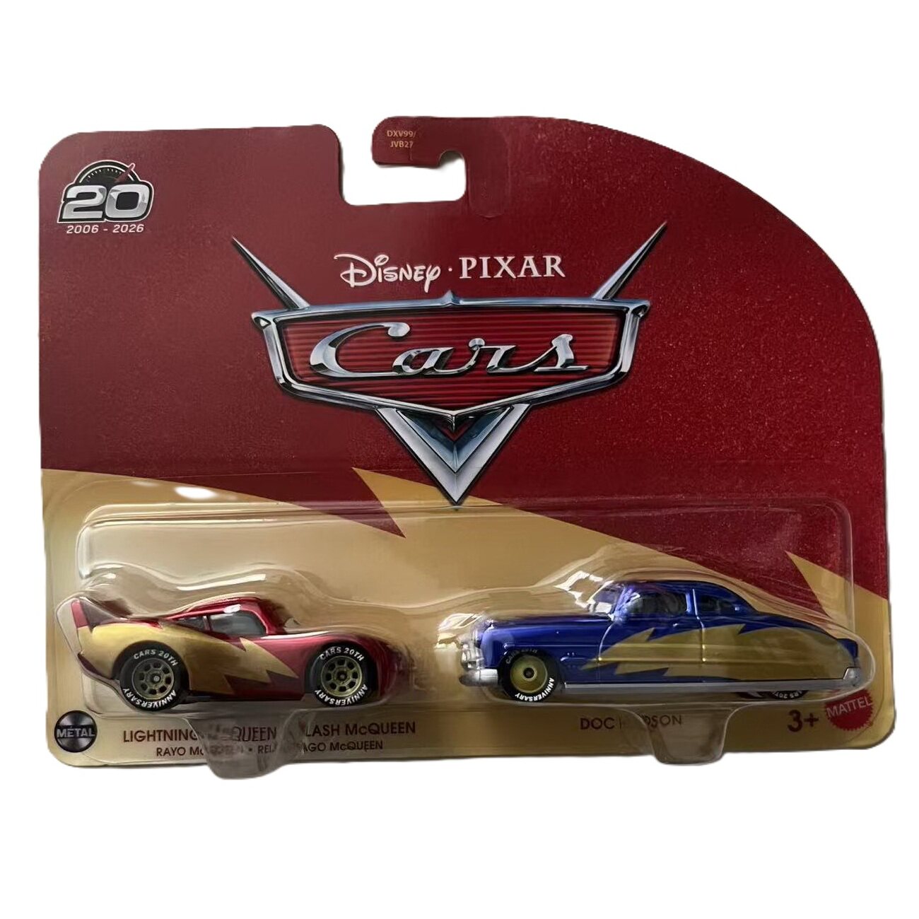 2026 美泰 Pixar Cars 汽车总动员 两辆装 玩具合金车模型系列