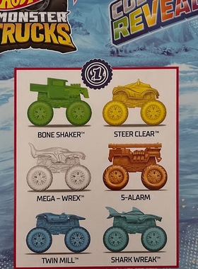 HOT WHEELS / 风火轮 Color Reveal 变色系列玩具 大脚怪盲盒