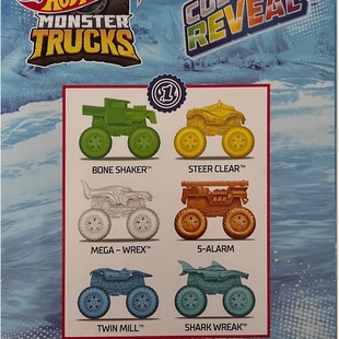 WHEELS 变色系列玩具 风火轮 Reveal 大脚怪盲盒 Color HOT