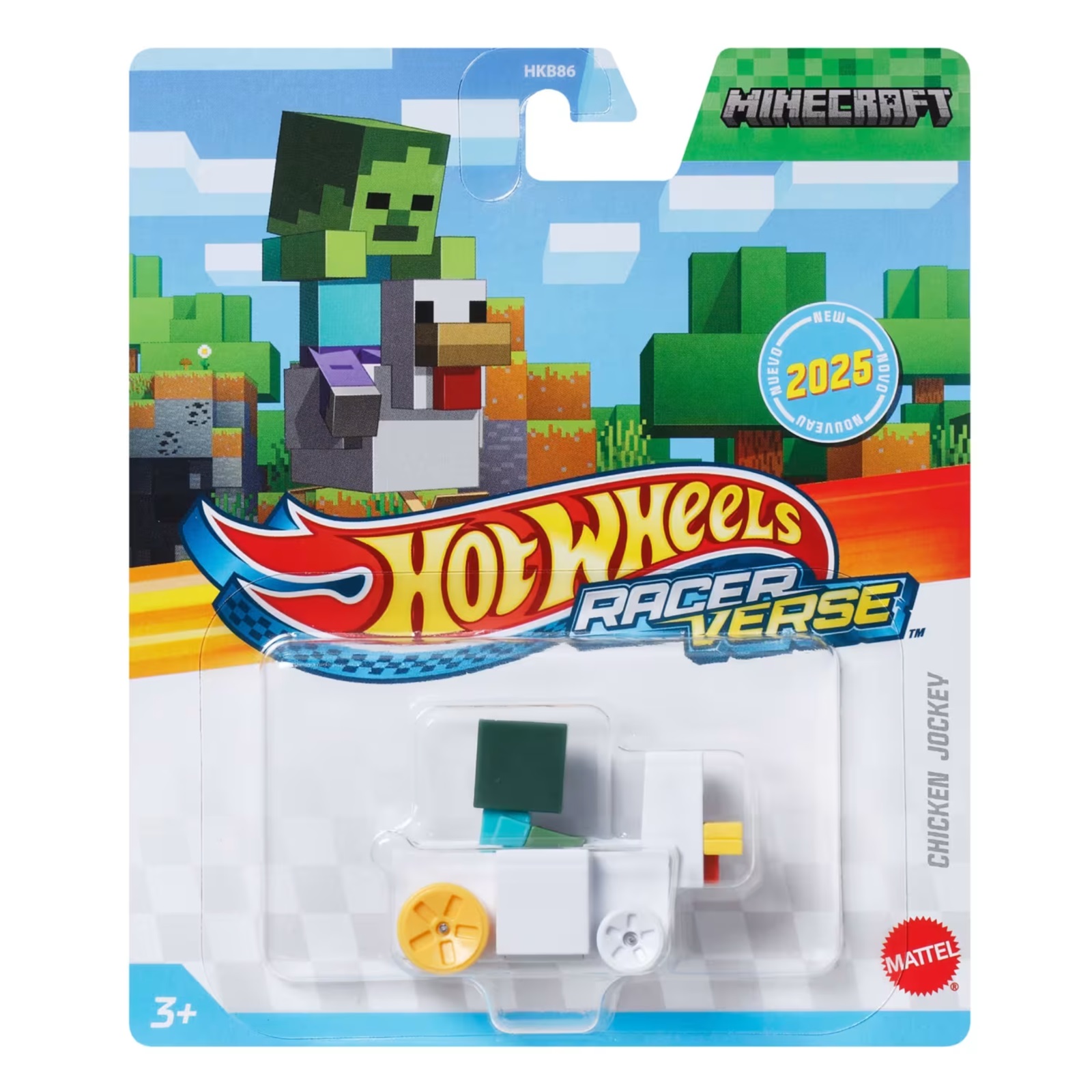 Hot Wheels Racer Verse Minecraft风火轮我的世界系列玩具车模型