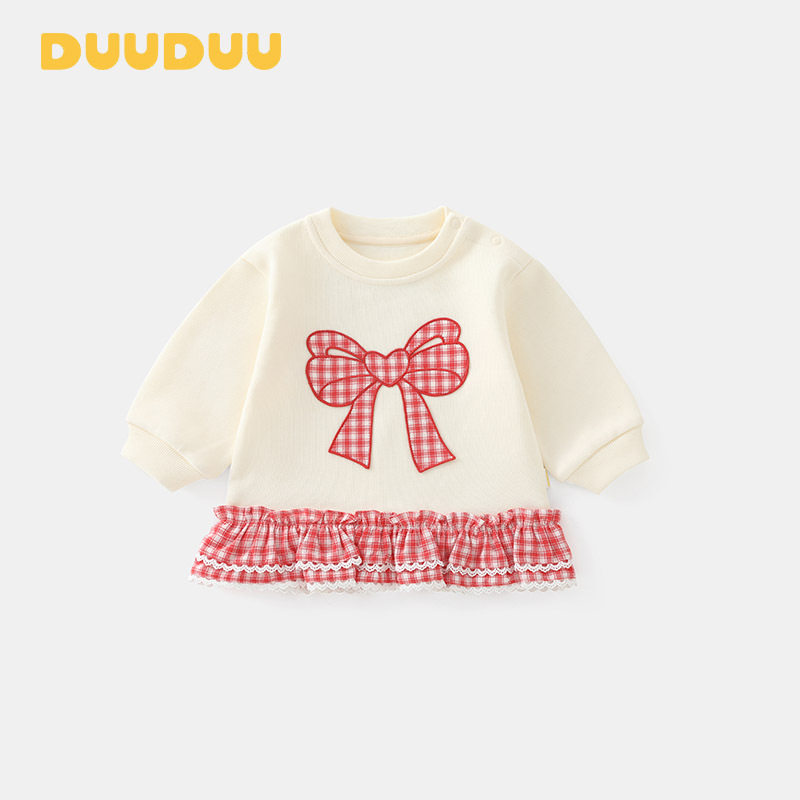 DUUDUU韩式风2025小童长袖上衣宝宝秋冬衣服a类婴儿洋气女童卫衣,童装/婴儿装/亲子装,卫衣/绒衫,淘宝优惠券,粉丝福利购,淘宝优惠卷