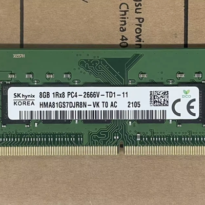 SK海力士8G DDR4 2666 ECC SODIMM HMA81GS7DJR8N-VK笔记本内存条