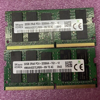 SK海力士32G DDR4 3200 ECC SODIMM HMAA4GS7CJR8N-XN笔记本内存