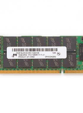 镁光16G 2RX4 PC3-12800R-11-11-J1 DDR3 1600 ECC REG服务器内存