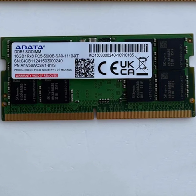 威刚16G 1RX8 PC5-5600B-SA0-1110-XT DDR5 SODIMM笔记本内存条