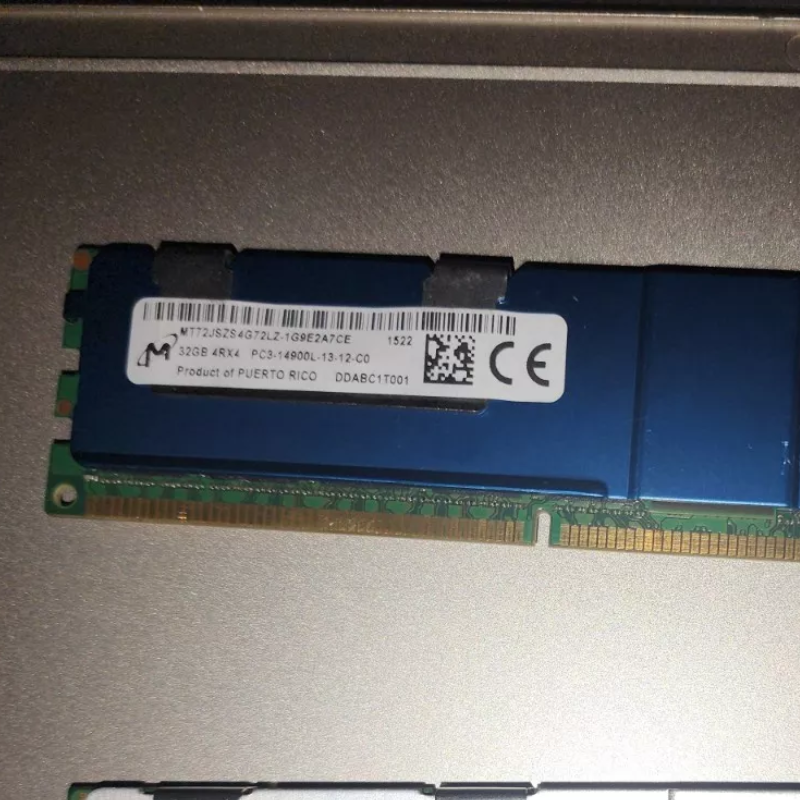 镁光32G 4RX4 PC3-14900L-13-12-C0 DDR3 1866 ECC REG服务器内存