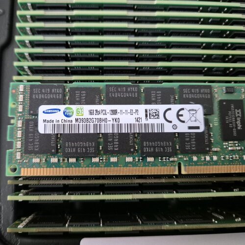 三星16G 2RX4 PC3L-12800R 1600 REG M393B2G70BH0-YK0服务器内存