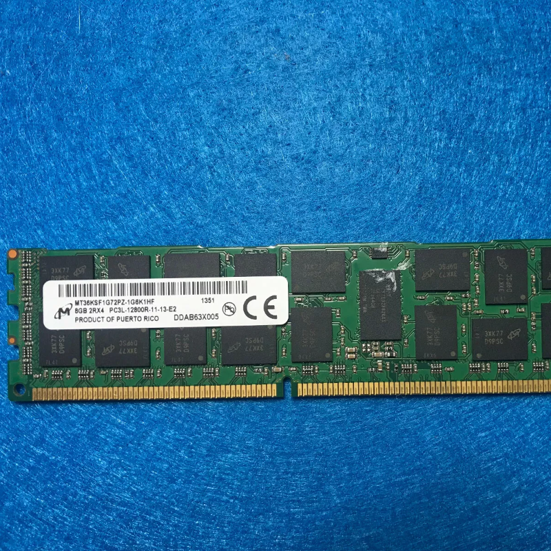 镁光8G 2RX4 PC3L-12800R-11-11/13-E2 1600 ECC RDIMM服务器内存