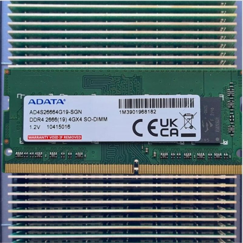 威刚AD4S26664G19 4GB DDR4 2666(19) 4GX4 SO-DIMM笔记本内存条