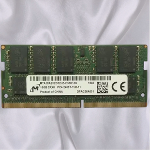 镁光16G 2RX8 PC4-2400T-TH0-11 DDR4 纯ECC SODIMM工作站内存条