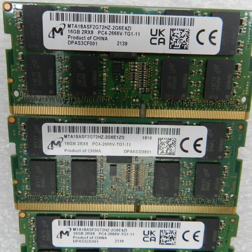 镁光16G DDR4 2666 2667 ECC笔记本内存MTA18ASF2G72HZ-2G6E1/E4