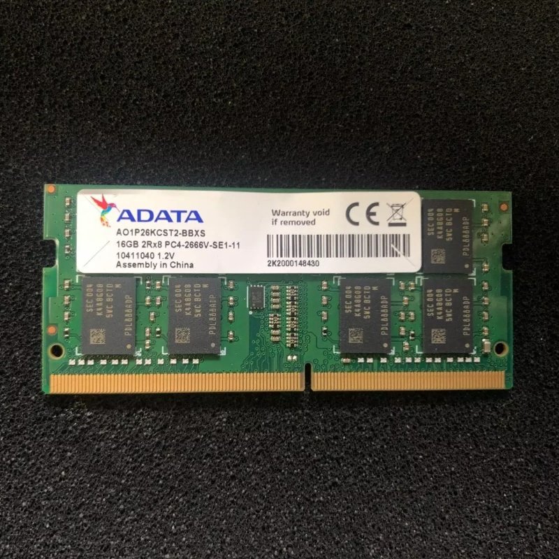 Adata威刚16G DDR4 2666 2667MHz AO1P26KCST2-BBXS笔记本内存条
