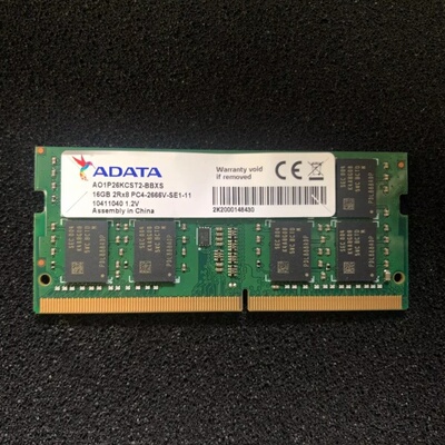 Adata威刚16G DDR4 2666 2667MHz AO1P26KCST2-BBXS笔记本内存条