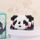 微小颗粒拼装 大熊猫国产乐积木高立体拼图手办儿童玩具男女孩系列