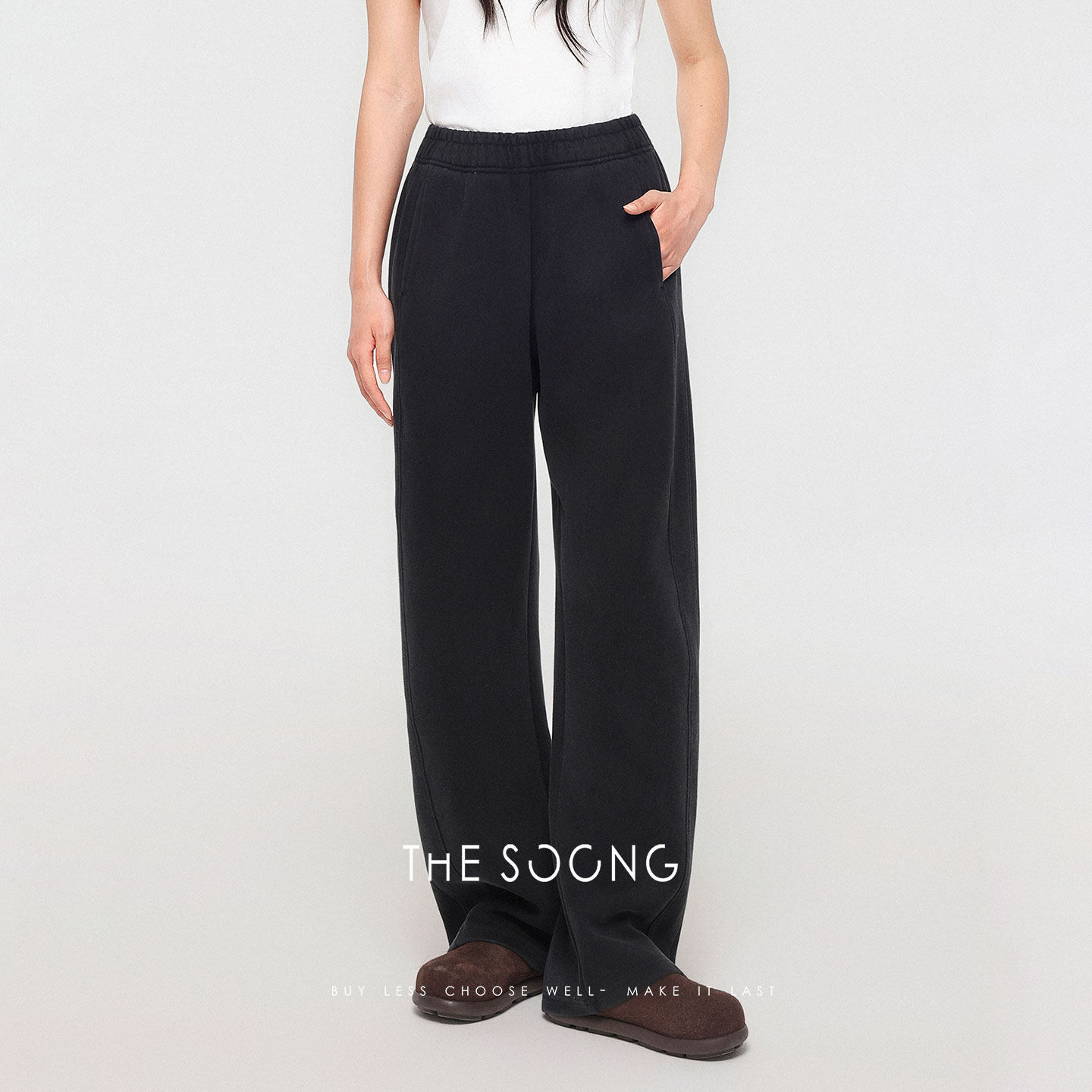 THESOONG/超柔一体奥粒绒 重工定染做旧加绒中腰松紧休闲裤女8011,女装/女士精品,休闲裤,淘宝优惠券,粉丝福利购,淘宝优惠卷