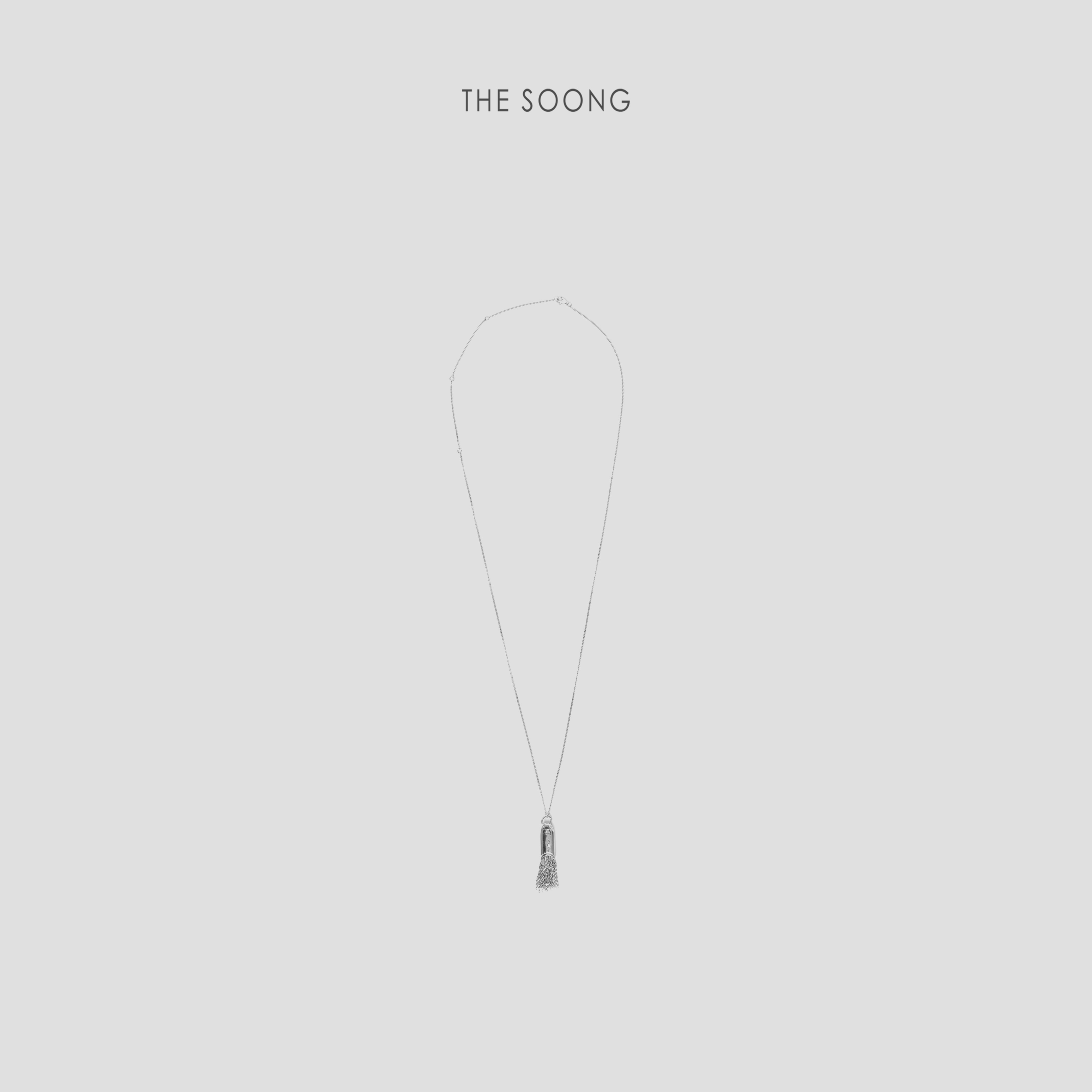 THESOONG/流苏小刷子925银手工磨砂亲肤抗氧化百搭层次感项链7516