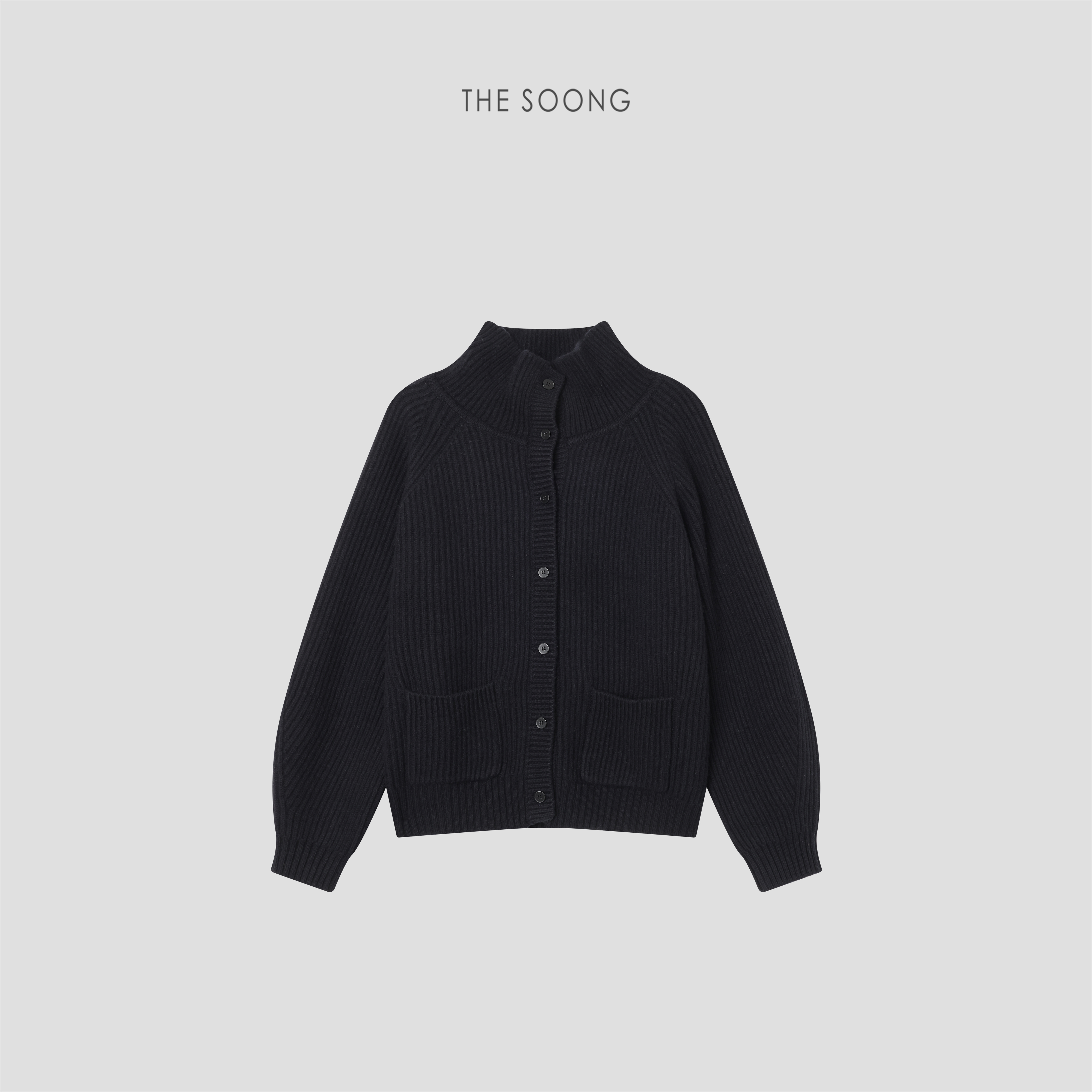 100%绵羊毛高克重毛衣外套女