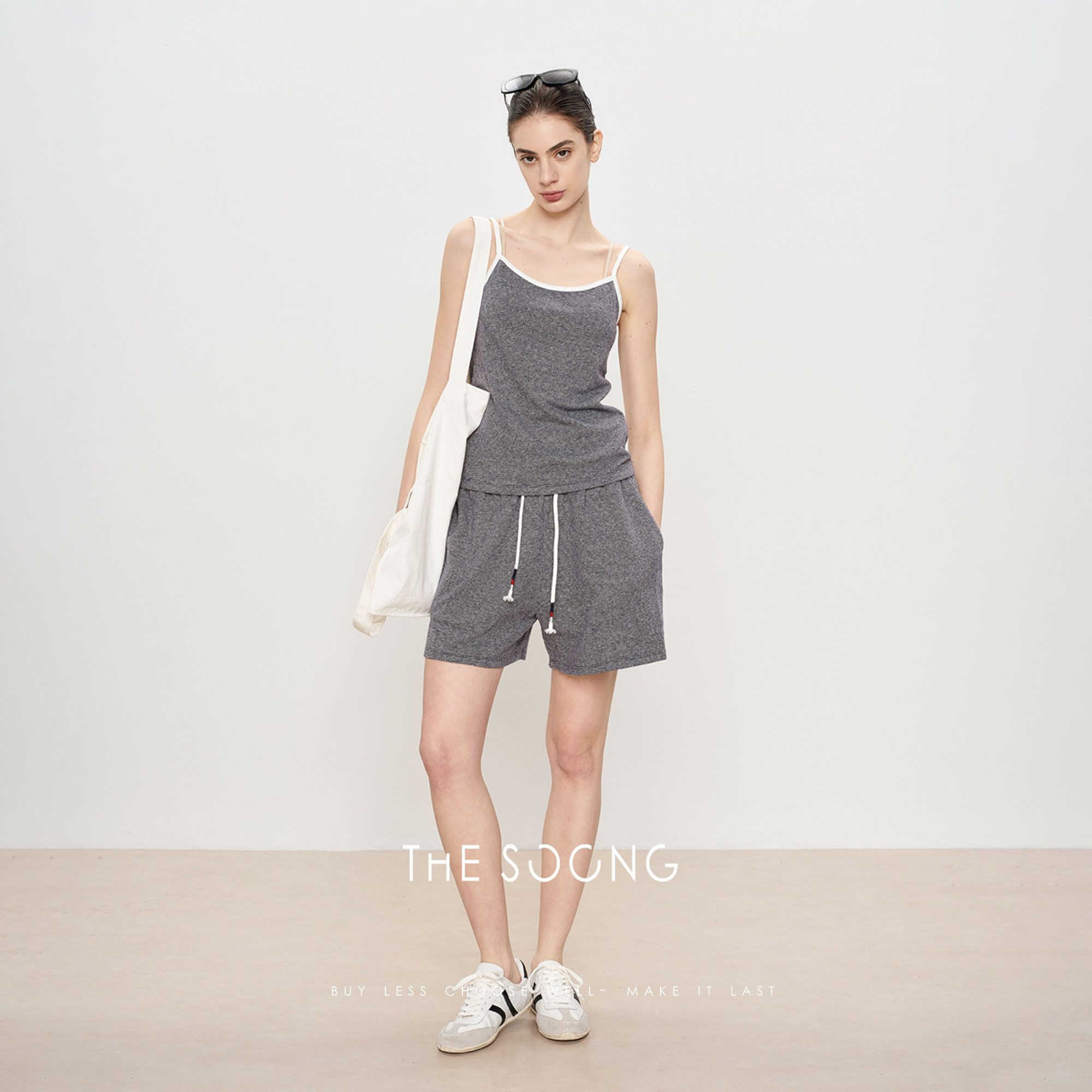 【清仓】高端汉麻棉细千鸟格纹高弹运动休闲小吊带背心短裤套装,女装/女士精品,背心吊带,淘宝优惠券,粉丝福利购,淘宝优惠卷