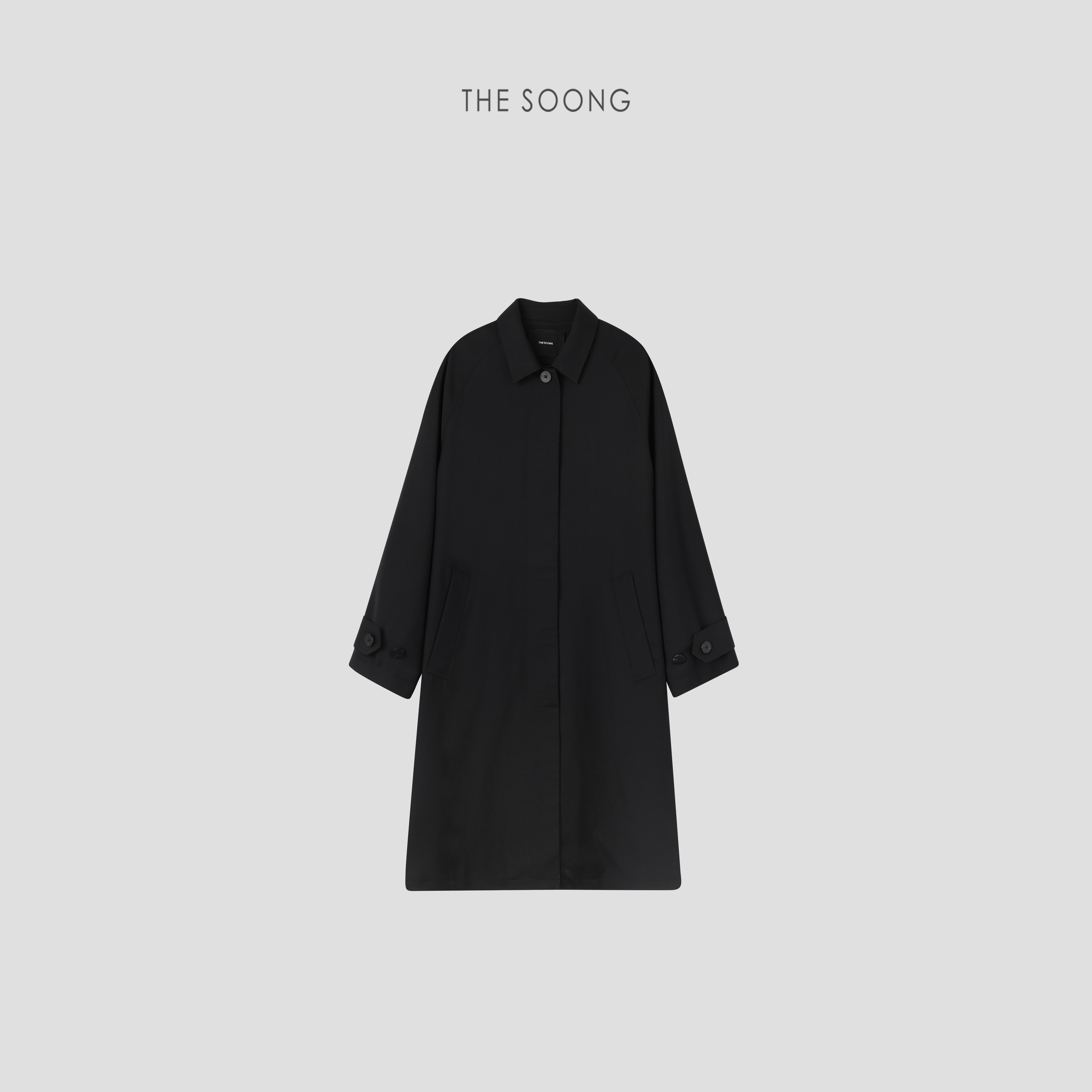 THESOONG/100%羊毛廓形风衣