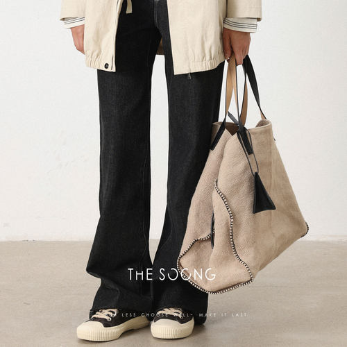 THESOONG麻布单肩包大包