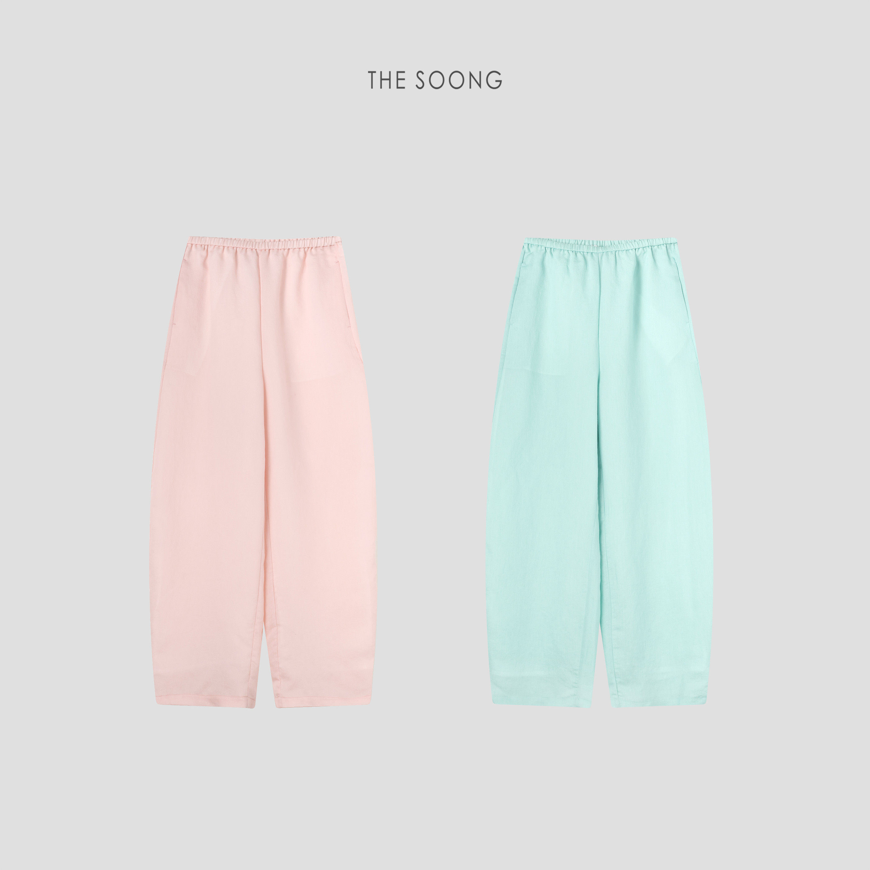 THESOONG/粉扑裤 夏季莱赛尔羊毛轻薄凉感松紧中腰女士休闲裤6773 - THESOONG「宋宋得宋」出品