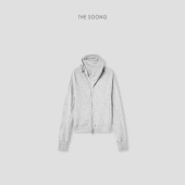 防风面罩帽衫 THESOONG 定制欧文系列 云感松软连帽卫衣外套女7658