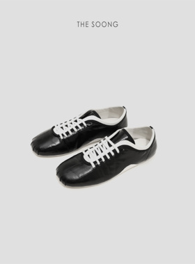 THESOONG/经典头层牛皮天然纹理环保鞣制百搭圆头休闲鞋8352