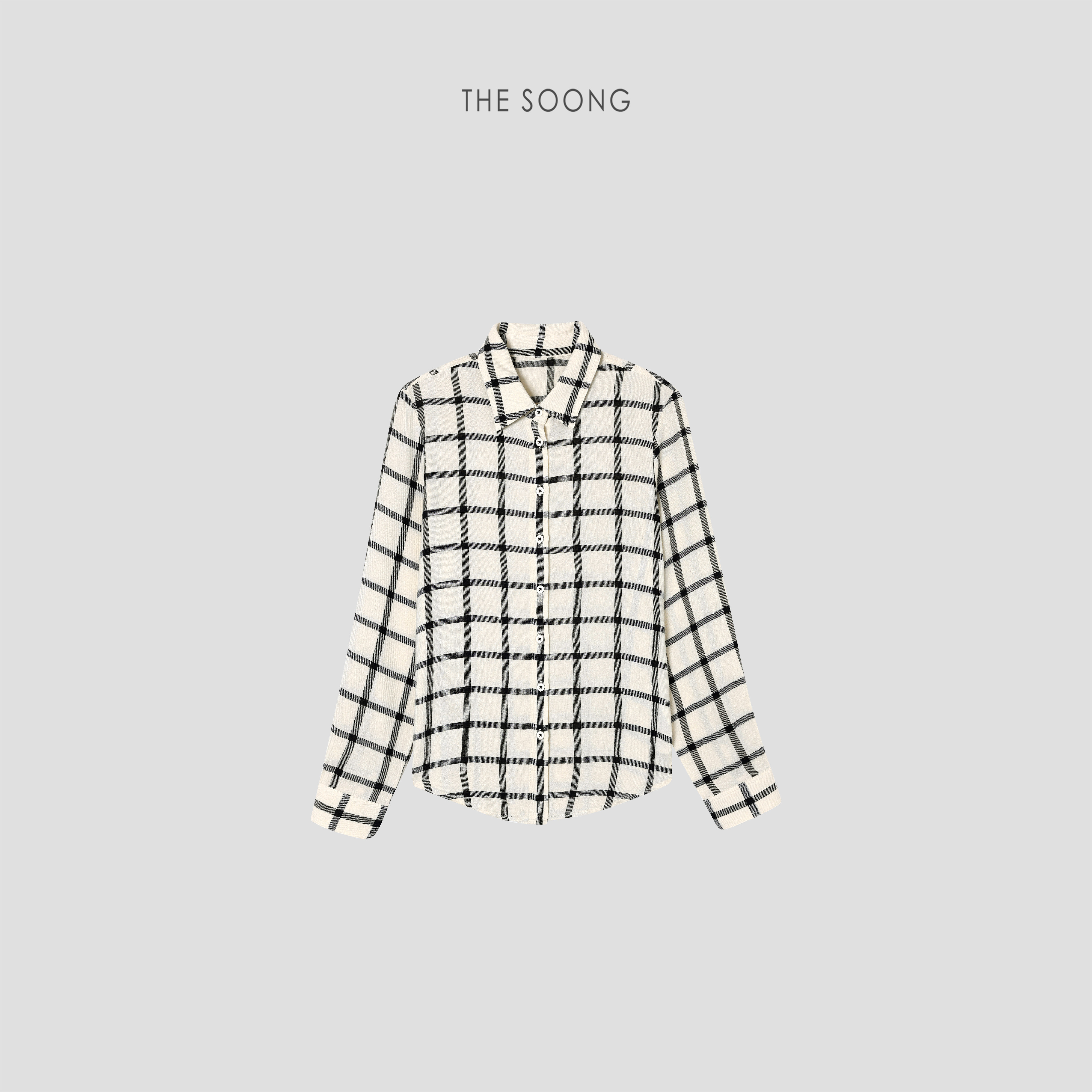 【清仓】格雷高知 进口初剪羊毛黑格子薄款衬衫渐变丁达尔风上衣,女装/女士精品,衬衫,淘宝优惠券,粉丝福利购,淘宝优惠卷