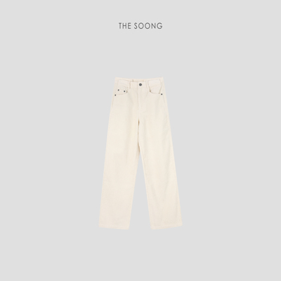 THESOONG纯棉中腰休闲裤