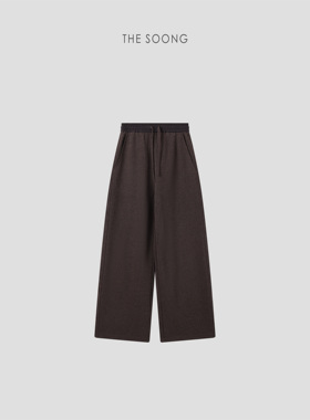 THESOONG/软软裤 加绒加厚羊毛提花拉绒磨毛锁温松紧腰休闲裤8198