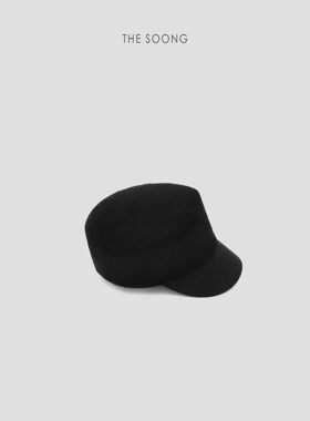 THESOONG/英伦帽 棉麻混纺精密针织轻量立体百搭帽子HWMZ8420