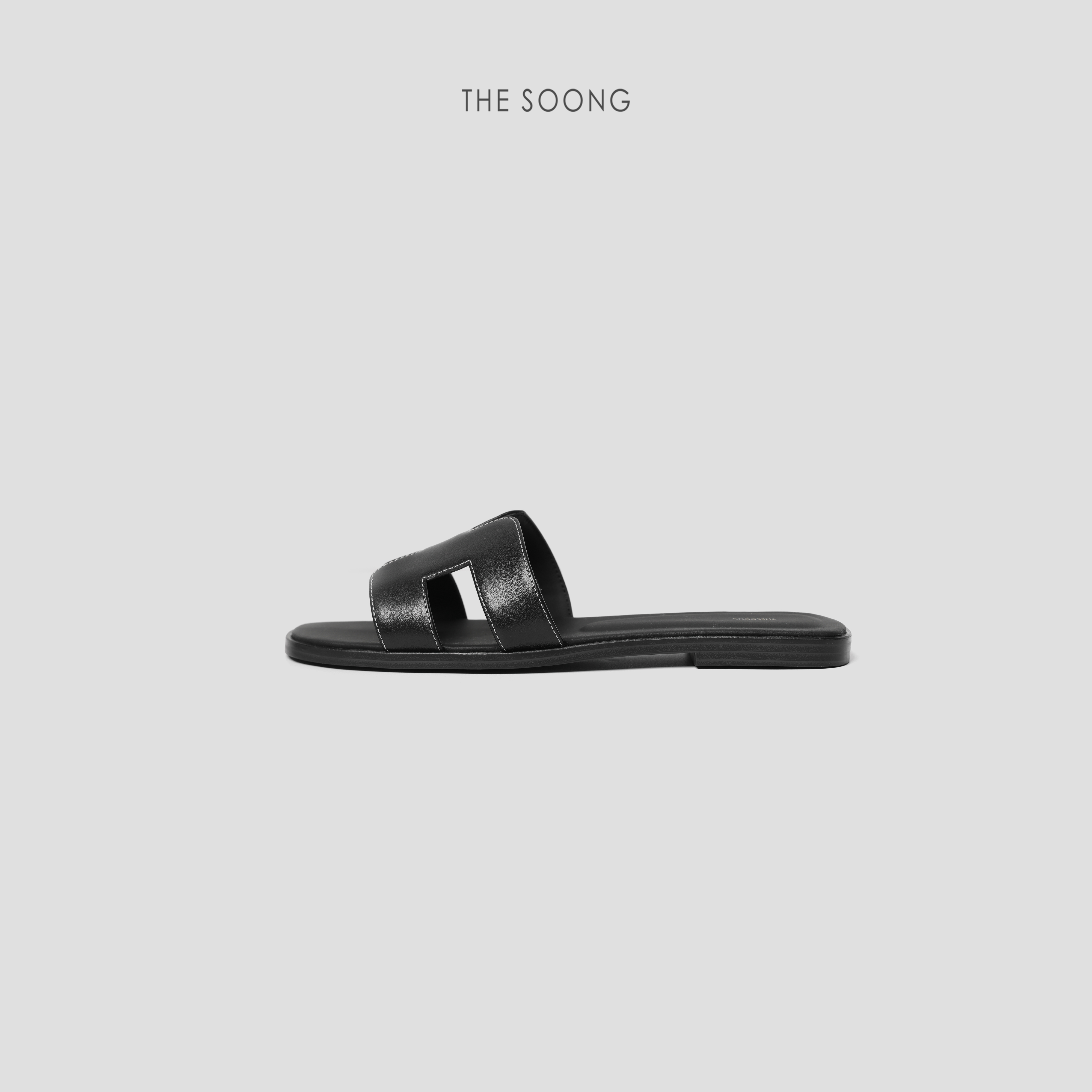 THESOONG百搭牛皮拖鞋