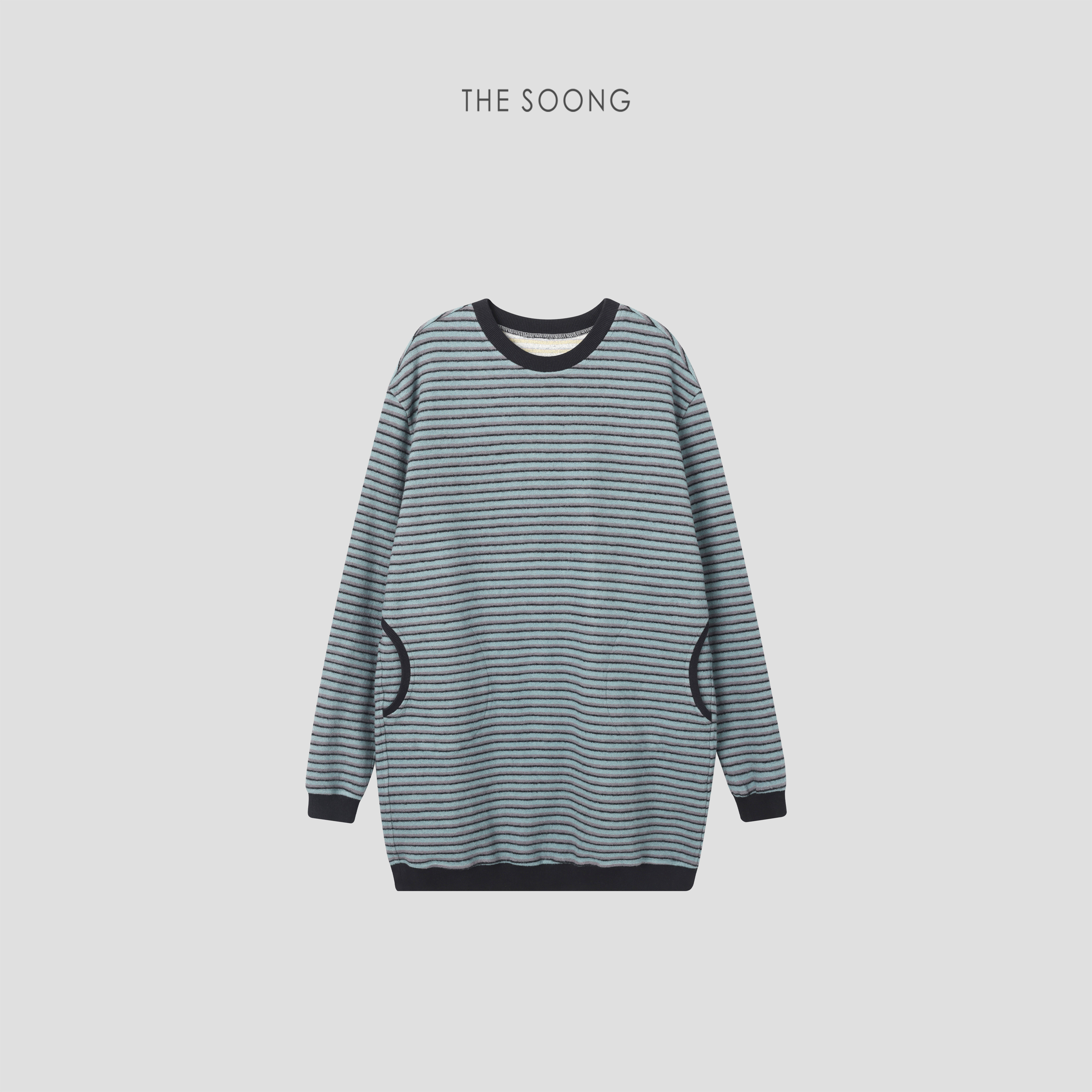 【清仓】长款卫衣 390g羊毛混纺保暖舒适色加厚条纹上衣女5420,女装/女士精品,卫衣/绒衫,淘宝优惠券,粉丝福利购,淘宝优惠卷