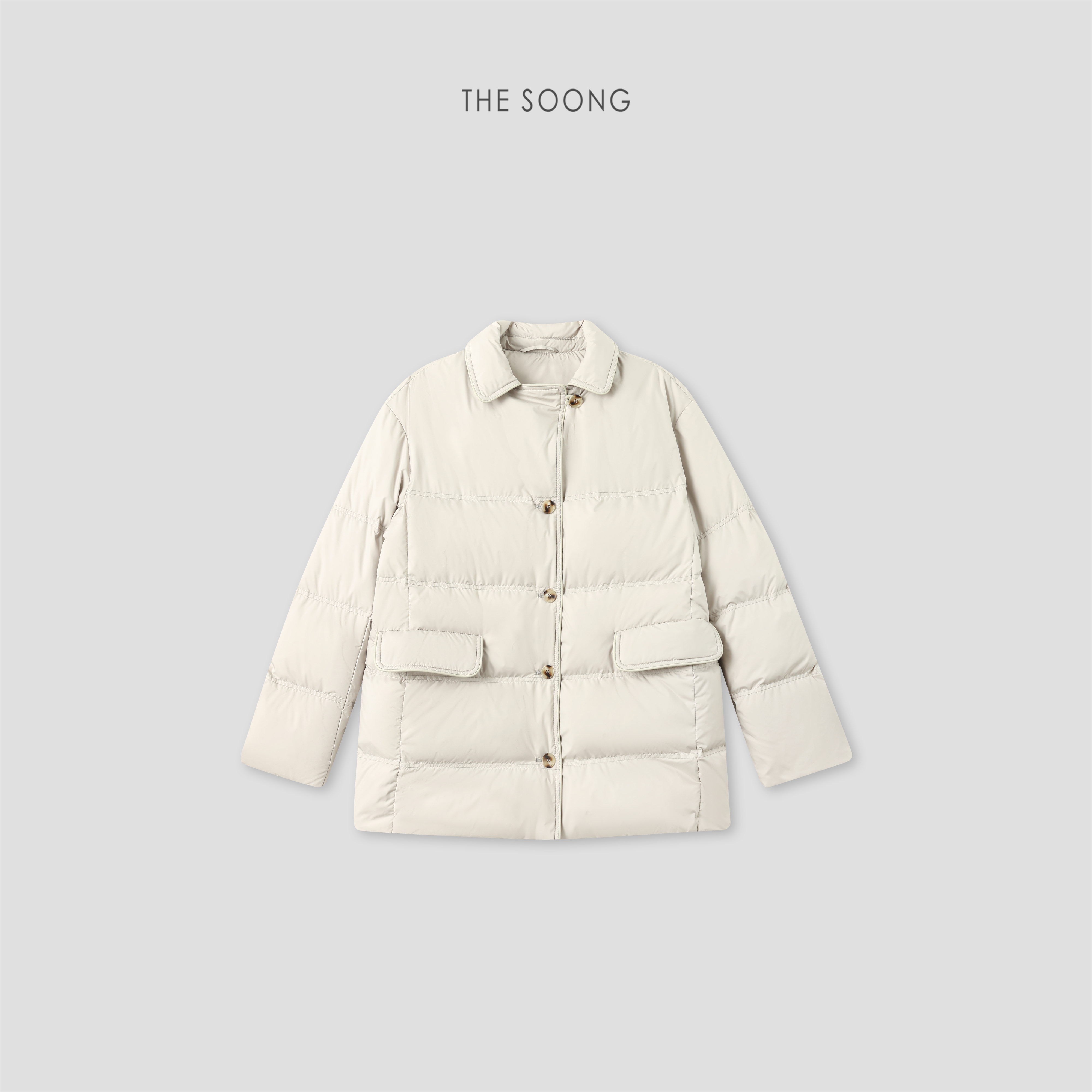 秋冬95鹅绒翻领羽绒服外套