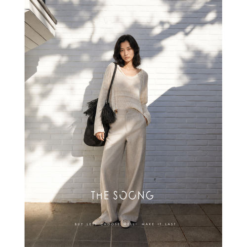 THESOONG/莫代尔度假风针织衫
