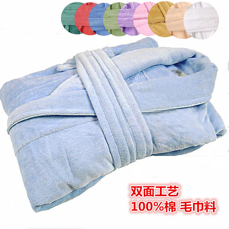 割绒情侣加厚秋冬季纯棉浴袍