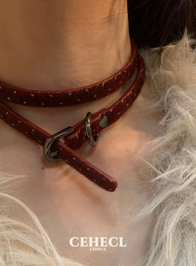 Y2K千禧辣妹颈链复古choker项链