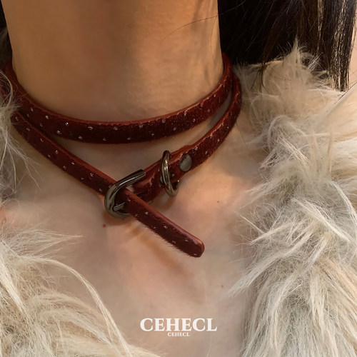 Y2K千禧辣妹颈链复古choker项链