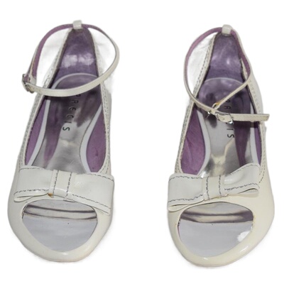 其他蝴蝶结PU露趾牛油皮真皮