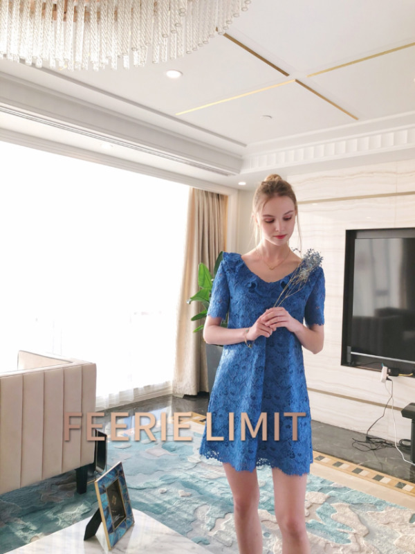 FEERIE LIMIT Òâ´óÀû¸ß¶Ë¹ÉÏß´¿Õý±¦À¶É«ÏµÀÙË¿Á¬ÒÂȹ ÄÚ³ÄÉ£²ÏË¿