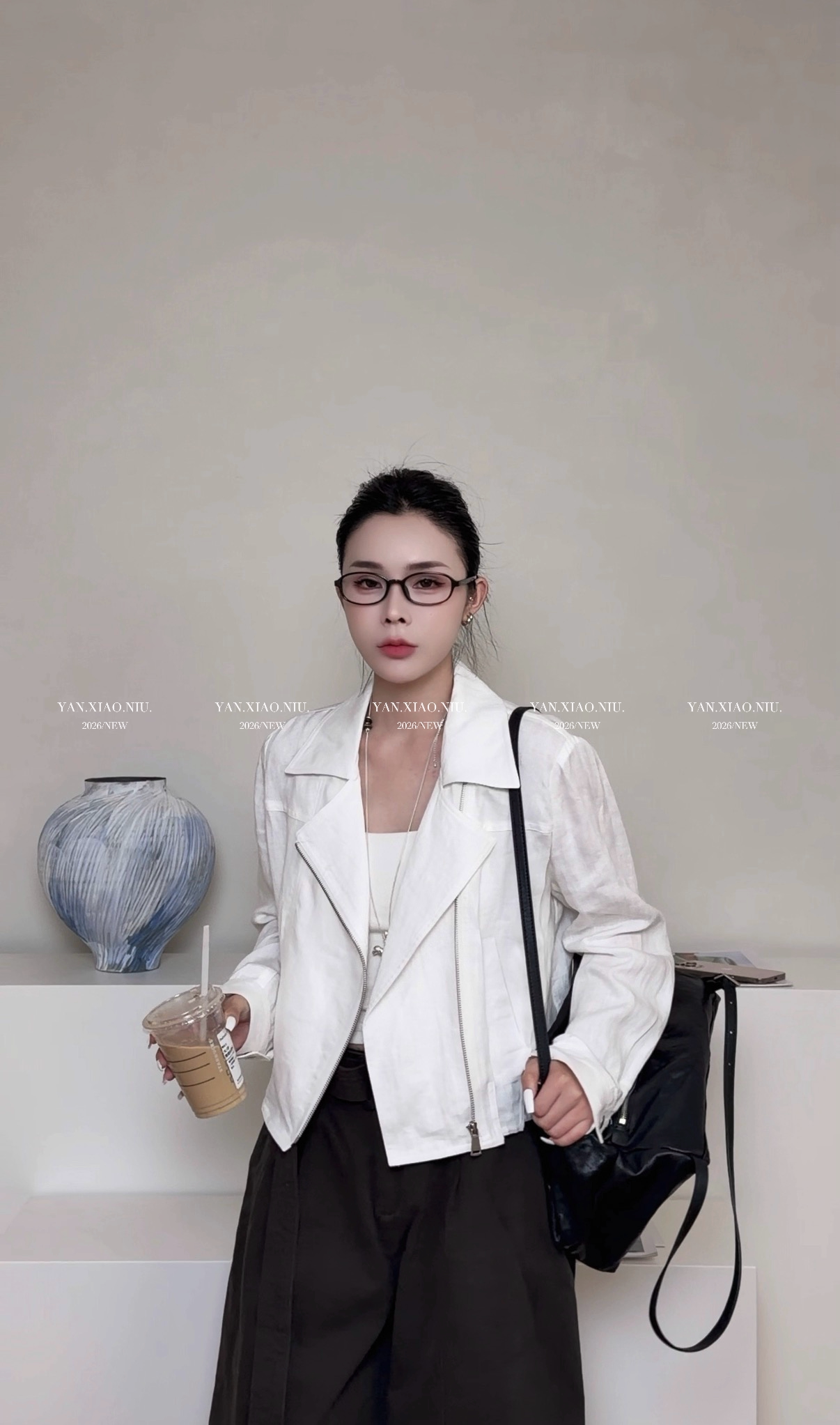 97016春夏新款韩版气质百搭宽松显瘦翻领拉链外套女休闲夹克上衣